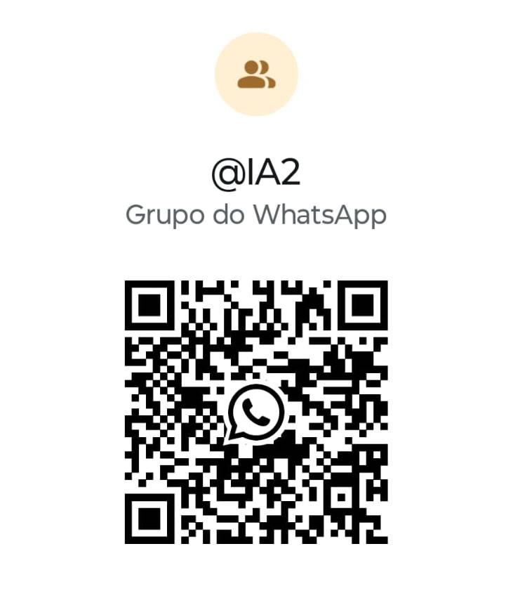 QR Code do Grupo de WhatsApp da Metodologia @IA2